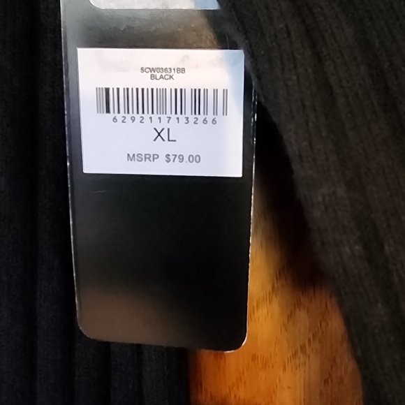 Bebe Long Sleeve Rhinestone Logo Fitted Sweater Size XL - Picture 4 of 10